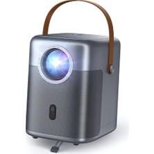 Pearl Shop Android Tv 4K Destekli Projeksiyon Cihazı +Auto Focus+Auto Keystone 6g Wi-Fi+5.2 Bluetooth 240 Inç Yansıtma+Hifi Dolby Ses Sistemi Koyu Gri