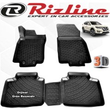 Pearl Shop X-Trail 3D Paspas Havuzlu 2013-2020 Arası Siyah 4 Parça Set ONMR326 ile Uyumlu