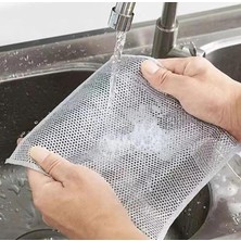 Pearl Shop Fonksiyonlu Çizilmez Çelik Tel Bulaşık Bezi, Dayanıklı Bulaşık Havlusu (2)