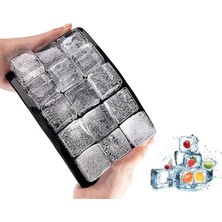 Pearl Shop Buz Kalıbı, 15 Bölmeli Çok Amaçlı Buz Küpü Kalıbı, Kolay Serbest Bırakma Özelliği, Kahve ve Ev Yapımı Içecekler Için Ideal Dondurucu Kalıpları (2)