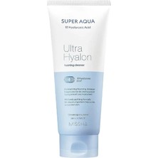 Pearl Shop Super Aqua Ultra Hyalon Hyalüronik Asit Içeren Cilt Temizleme Köpüğü, 200 ml