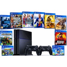 Sony Playstation 4(Fat Kasa) 500GB 10 Oyun Yüklü Internetsiz Kullanım Için Uygundur