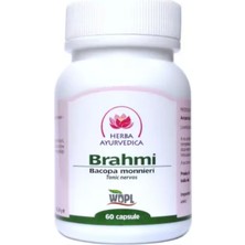 Herba Ayurvedica Brahmi (Bacopa Monnieri) 60 Kapsül 500 Mg Bitkisel Sinir Tonik Hafıza, Odak Desteği