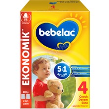 4 Adet Bebelac Çocuk Devam Sütü No:4 800 gr