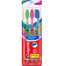 3 Adet Colgate Diş Fırçası Extra Clean Colors  (2+1)