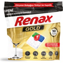 3 Adet Renax Gold Bulaşık Makinesi Kapsülü 30'lu