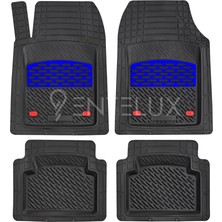 Pearl Shop Outlander 2004-2005 Model ile Uyumlu 3D Havuzlu Mavi-Siyah Paspas