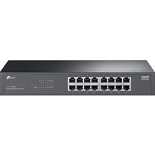Pearl Shop LS1016G; 16-Port Gigabit Portlu, Metal Kasalı, Qos Özellikli, Kurulum Gerektirmeyen Tak ve Çalıştır Özellikli Switch