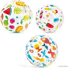 Pearl Shop Şeffaf Sevimli Desenli Top 51 cm