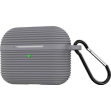 Eco Port Apple Airpods Pro 3 (3.nesil) Raven Silikon Kılıf - Gri