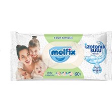 2 Adet Molfix Izotonik Islak Havlu Ferah Temizlik 60LI