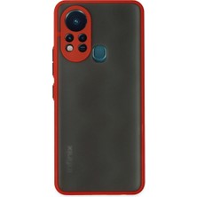 Eco Port Infinix Hot 11S Kılıf Montreal Silikon Kapak - Kırmızı