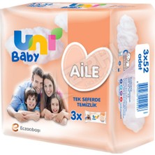 4 Adet Uni Baby Islak Havlu Aile (3 x 52 )