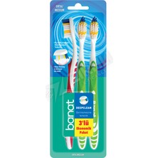 5 Adet Banat Diş Fırçası Deep Clean 3 Lü Orta