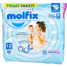 4 Adet Molfix Fırsat Paketi (2 No) Mını 80LI
