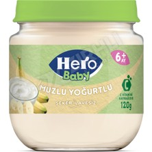 5 Adet Hero Baby Muzlu Yoğurtlu Kavanoz Mama 120 gr