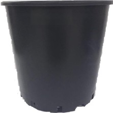 Pearl Shop Saksısı 2 Adet 30X30 cm 18,5 Lt Plastik Saksı Siyah Üretim Saksı Bitki Saksısı