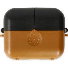 Eco Port Apple Airpods 3 (3.nesil) Basmalı Kılıf - Kahverengi-Siyah