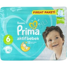5 Adet Prima Aktif Bebek Large (6 No) 40'lı Fırsat Paketi