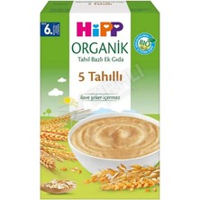 5 Adet Hipp Organik 5 Tahıllı Tahıl Bazlı Ek Gıda 200 gr