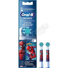 5 Adet Oral-B Çocuk Diş Fırçası Yedek Başlığı Spiderman 2'li