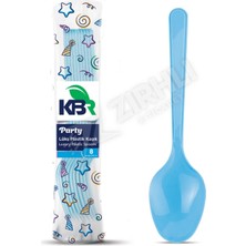5 Adet Kbr Party Plastik Kaşık Mavi 8'li