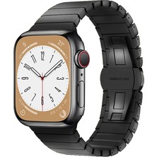 Eco Port Apple Watch 38MM KR413 Fine Steel Kordon (Saat Değildir) - Siyah