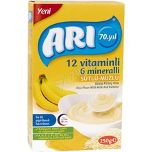 4 Adet Arı Mama Ek Besin Muzlu 250 gr