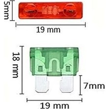 Pearl Shop Amper Standart Boy Bıçak Sigorta (50)