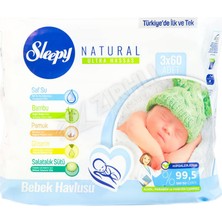 5 Adet Sleepy Natural Islak Havlu (3 x 60)