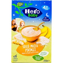 4 Adet Hero Baby Ek Besin Sütlü Muzlu Piriçli 200 gr