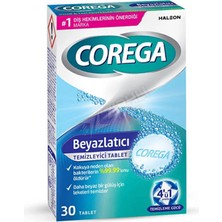 4 Adet Corega Diş Protez Temizleyici Beyazlatıcı Tablet 30'lu
