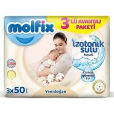 2 Adet Molfix Izotonik Yenidoğan Islak Havlu 3X50'LI