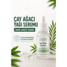 Zinderm Akne Karşıtı Serum, Salisilik Asit, Niacinamide, Hyaluronik Asit Çay Ağacı Yağı Cilt Serumu 30 ml