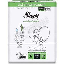 3 Adet Sleepy Natural 2 Li Fırsat Paketi Maxi 82 Li