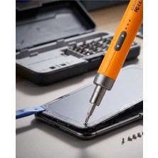 Astraltech Profesyonel Elektrikli Tornavida Seti 600MAH Şarjlı 38 Parça Hassas Vida Seti