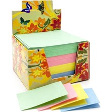 Pearl Shop cm Renkli Not Kağıdı 250 Yaprak – Yapışkansız Kare Not Blokları Ofis Okul ve Günlük Kullanım Için