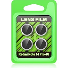 Eco Port Xiaomi Redmi Note 14 Pro 4g Raze Metal Kamera Lens - Gümüş