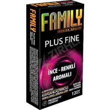 4 Adet Family Plus Fine Ince Renkli Aromalı