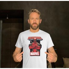 Asmedo Bisiklet Yaka Baskılı Oversize T-Shirt - Beyaz