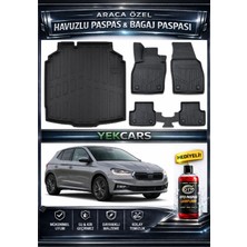 Yek Cars Skoda Fabia 2023 Model 3D Kokusuz Havuzlu Paspas Takımı  ve 3D Bagaj Havuzu