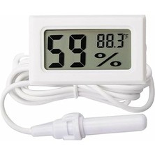 Pearl Shop Nem Sıcaklık Isı Ölçer Problu Dijital Termometre Higrometre Akvaryum Kuluçka Iç Dış Mekan