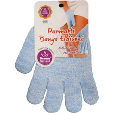 2 Adet Derma Naturel Parmaklı Banyo Eldiveni