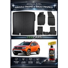Yek Cars Renault Duster 4x2 2019 Model 3D Kokusuz Havuzlu Paspas Takımı  ve 3D Bagaj Havuzu