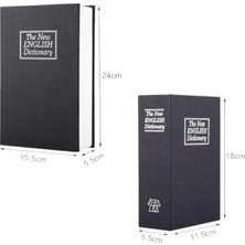 Astraltech Büyük Boy Anahtarlı Kitap Görünümlü Gizli Kasa Çelik Kasa Altın Kasası