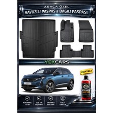 Yek Cars Peugeot 3008 2018 Model 3D Kokusuz Havuzlu Paspas Takımı  ve 3D Üst Bagaj Havuzu