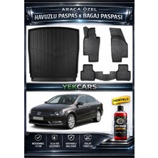 Yek Cars Volkswagen Passat (B7) 2014 Model 3D Kokusuz Havuzlu Paspas Takımı  ve 3D Bagaj Havuzu