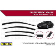 Niken Volkswagen Passat B8 2015-2022 Kromlu Cam Rüzgarlığı