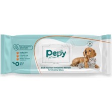 Pepy Evcil Hayvan Temizleme Mendili 50'li