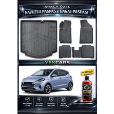 Yek Cars Hyundai I10 2024 Model 3D Kokusuz Havuzlu Paspas Takımı  ve 3D Bagaj Havuzu